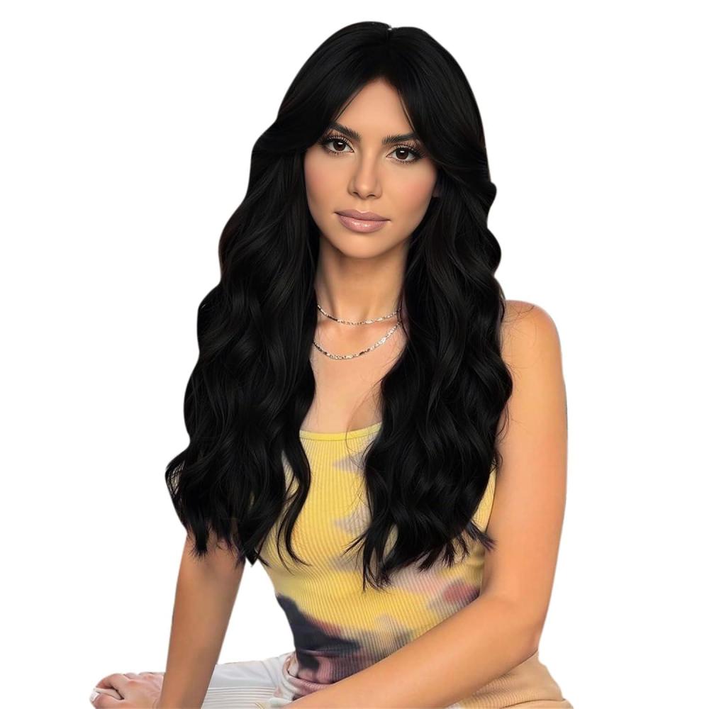 imageFull Shine Wide Tape in Extensions 18 Inch Genius Long Weft Tape in Hair Extensions Color 18613 Ash Blonde Highlighted Blonde Extensions for Women Real Hair 4PCS 120g for Wedding 1 Jet Black Genius Set