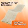 imageFull Shine Hair Extensions Genius Weft Hair Extensions Color White Blonde Extensions Hand Tied Weft Extensions Sew In Remy Hair For Women Sew In Straight Human Hair 60G
