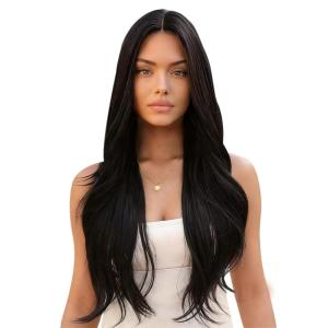 imageFull Shine Wide Tape in Extensions 18 Inch Genius Long Weft Tape in Hair Extensions Color 18613 Ash Blonde Highlighted Blonde Extensions for Women Real Hair 4PCS 120g for Wedding 1B Off Black Genius Set