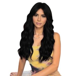 imageFull Shine Wide Tape in Extensions 18 Inch Genius Long Weft Tape in Hair Extensions Color 18613 Ash Blonde Highlighted Blonde Extensions for Women Real Hair 4PCS 120g for Wedding 1 Jet Black Genius Set