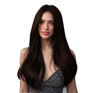 imageFull Shine Wide Tape in Extensions 18 Inch Genius Long Weft Tape in Hair Extensions Color 18613 Ash Blonde Highlighted Blonde Extensions for Women Real Hair 4PCS 120g for Wedding 2 Dark Brown Genius Set