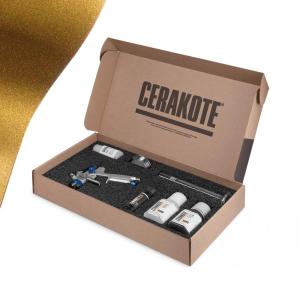 imageCerakote FX Starter Kit Oven Cure  Anthracite FX112 Gloss  Metallic Powder additive for CERAKOTE HSeries Clear Ceramic coatings Everything Needed to get StartedGOLD  Matte