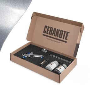 imageCerakote FX Starter Kit AIR Cure  Anthracite FX112 Gloss  Metallic Powder additive for CERAKOTE CSeries Clear Ceramic coatings Everything Needed to get StartedCOSMIC  Gloss