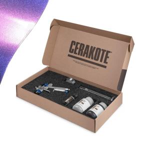 imageCerakote FX Starter Kit AIR Cure  Anthracite FX112 Gloss  Metallic Powder additive for CERAKOTE CSeries Clear Ceramic coatings Everything Needed to get StartedMYSTIQUE  Matte