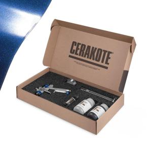 imageCerakote FX Starter Kit AIR Cure  Anthracite FX112 Gloss  Metallic Powder additive for CERAKOTE CSeries Clear Ceramic coatings Everything Needed to get StartedLIBERTY  Gloss