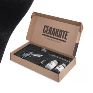 imageCerakote FX Starter Kit AIR Cure  Anthracite FX112 Gloss  Metallic Powder additive for CERAKOTE CSeries Clear Ceramic coatings Everything Needed to get StartedANTHRACITE  Gloss