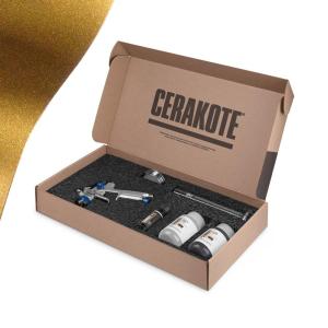 imageCerakote FX Starter Kit AIR Cure  Anthracite FX112 Gloss  Metallic Powder additive for CERAKOTE CSeries Clear Ceramic coatings Everything Needed to get StartedGOLD  Matte