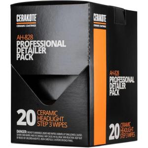 imageCERAKOTE Ceramic Headlight Restoration Kit  Guaranteed To Last As Long As You Own Your Vehicle  Brings Headlights Back to Like New Condition  No Power Tools Required  10 Wipe Kit20x Step 3 Wipes