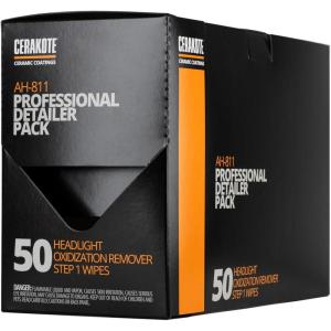 imageCERAKOTE Ceramic Headlight Restoration Kit  Guaranteed To Last As Long As You Own Your Vehicle  Brings Headlights Back to Like New Condition  No Power Tools Required  10 Wipe Kit50x Step 1 Wipes
