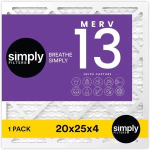imageSimply 14x30x1 Air Filter Merv 13 MPR 1500 4 Pack For Home AC Furnace ampamp HVAC Actual Size 1375quotx2975quotx075quot DUST Pet ampamp Allergy Control1 Pack