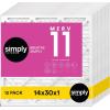 imageSimply 14x20x1 Air Filter Merv 11 MPR 1000 12 Pack For Home AC Furnace ampamp HVAC Actual Size 1375quotx1975quotx075quot DUST Pet ampamp Allergy Control12 Pack