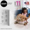 imageSimply 14x20x1 Air Filter Merv 11 MPR 1000 12 Pack For Home AC Furnace ampamp HVAC Actual Size 1375quotx1975quotx075quot DUST Pet ampamp Allergy Control6 Pack