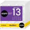imageSimply 14x30x1 Air Filter Merv 13 MPR 1500 4 Pack For Home AC Furnace ampamp HVAC Actual Size 1375quotx2975quotx075quot DUST Pet ampamp Allergy Control12Pack