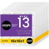 imageSimply 14x30x1 Air Filter Merv 13 MPR 1500 4 Pack For Home AC Furnace ampamp HVAC Actual Size 1375quotx2975quotx075quot DUST Pet ampamp Allergy Control24 Pack