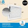 imageSimply 14x30x1 Air Filter Merv 8 MPR 600 6 Pack For Home AC Furnace ampamp HVAC Actual Size 1375quotx2975quotx075quot DUST Pet ampamp Allergy Control15x20x1