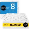 imageSimply 14x30x1 Air Filter Merv 8 MPR 600 6 Pack For Home AC Furnace ampamp HVAC Actual Size 1375quotx2975quotx075quot DUST Pet ampamp Allergy Control16x25x2