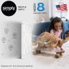 imageSimply 10x20x1 Air Filter Merv 8 MPR 600 4 Pack Furnace Air Filter for HVAC Actual Size 975quotx1975quotx075quot DUST Pet ampamp Allergy Control