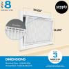 imageSimply 1125x1925x1 Air Filter Merv 8 MPR 600 6 Pack For Home AC Furnace ampamp HVAC Actual Size 1125x1925quotx075quot DUST Pet ampamp Allergy Control