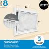 imageSimply 8x14x1 Air Filter Merv 8 MPR 600 6 Pack For Home AC Furnace ampamp HVAC Actual Size 775quotx1375quotx075quot DUST Pet ampamp Allergy Control