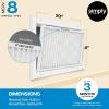 imageSimply Filters 8x20x1 MERV 8 MPR 600 Air Filter 6 Pack  Actual Size 8quotx20quotx075quot HVAC AC Furnace Air Filter