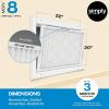 imageSimply Filters 20x22x1 MERV 8 MPR 600 Air Filter 4 Pack  Actual Size 20quotx22quotx075quot HVAC AC Furnace Air Filter