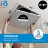 imageSimply Filters 22x22x1 MERV 8 MPR 600 Air Filter 4 Pack  Actual Size 22quotx22quotx075quot HVAC AC Furnace Air Filter