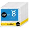 imageSimply 24x30x1 Air Filter MERV 8 MPR 600 24 Pack For Home AC Furnace ampamp HVAC Actual Size 2375quotx2975quotx075quot DUST Pet ampamp Allergy Control