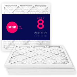 imageSimply 10x10x1 Air Filter Merv 8 MPR 600 2 Pack Furnace Air Filter for HVAC Actual Size 975quotx975quotx075quot DUST Pet ampamp Allergy Control118 x 238 x 08
