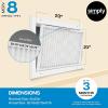 imageSimply 21x23x1 Air Filter Merv 8 MPR 600 6 Pack Furnace Air Filter for HVAC Actual Size 2075quotx2275quotx075quot DUST Pet ampamp Allergy Control