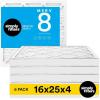 imageSimply 16x25x4 Air Filter MERV 8 MPR 600 6 Pack For Home AC Furnace ampamp HVAC Actual Size 155quotx245quotx363quot DUST Pet ampamp Allergy Control