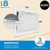 imageSimply Filters 19x21x1 MERV 8 MPR 600 Air Filter 6 Pack  Actual Size 19quotx21quotx075quot HVAC AC Furnace Air Filter