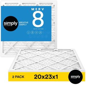 imageSimply by MervFilters 20x23x1 Air Filter MERV 8 MPR 600 AC Furnace Air Filter 2 Pack
