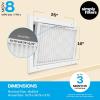 imageSimply 16x25x4 Air Filter MERV 11 MPR 1000 1 Pack For Home AC Furnace ampamp HVAC Actual Size 1575quotx2475quotx375quot DUST Pet ampamp Allergy Control248 x 158 x 38