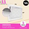 imageSimply 16x25x4 Air Filter MERV 11 MPR 1000 1 Pack For Home AC Furnace ampamp HVAC Actual Size 1575quotx2475quotx375quot DUST Pet ampamp Allergy Control248 x 158 x 38
