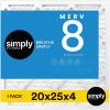 imageSimply 16x25x4 Air Filter MERV 11 MPR 1000 1 Pack For Home AC Furnace ampamp HVAC Actual Size 1575quotx2475quotx375quot DUST Pet ampamp Allergy Control20x25x4