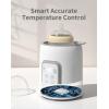 imageBottle Warmer GROWNSY 8in1 Fast Baby Milk Warmer with Timer for Breastmilk or Formula Accurate Temperature Control with Defrost Sterilizing Keep Heat Baby Food Jars FunctionGray