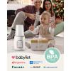 imageBottle Warmer GROWNSY 8in1 Fast Baby Milk Warmer with Timer for Breastmilk or Formula Accurate Temperature Control with Defrost Sterilizing Keep Heat Baby Food Jars FunctionGray