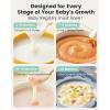 imageGROWNSY Baby Food Maker with Steam Basket One Step Baby Food Processor Steamer Puree Blender Grinder Mills Machine Auto Cooking Grinding and Sterilizing for Healthy Homemade Baby Food BPAFreeWhite