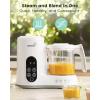 imageGROWNSY Baby Food Maker with Steam Basket One Step Baby Food Processor Steamer Puree Blender Grinder Mills Machine Auto Cooking Grinding and Sterilizing for Healthy Homemade Baby Food BPAFreeWhite