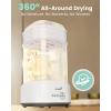 imageGROWNSY Bottle Sterilizer and Dryer Compact Electric Steam Baby Bottle Sterilizer Esterilizador de Biberones Bottle Sanitizer for Baby Bottles Pacifiers Pump PartsGrey