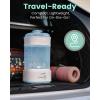 imageGROWNSY Bottle Sterilizer and Dryer Compact Electric Steam Baby Bottle Sterilizer Esterilizador de Biberones Bottle Sanitizer for Baby Bottles Pacifiers Pump PartsBlue