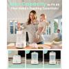 imageGROWNSY Bottle Sterilizer and Dryer Compact Electric Steam Baby Bottle Sterilizer Esterilizador de Biberones Bottle Sanitizer for Baby Bottles Pacifiers Pump PartsGrey