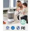 imageGROWNSY Bottle Sterilizer and Dryer Compact Electric Steam Baby Bottle Sterilizer Esterilizador de Biberones Bottle Sanitizer for Baby Bottles Pacifiers Pump PartsBlack