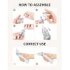 imageGROWNSY Nasal Aspirator for Baby Baby Nose Sucker Pro with 3 Soft Silicone Tips Adjustable Suction Electric Nose Suction for Baby Builtin Music ampamp Light SoothingGrey