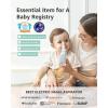 imageGROWNSY Nasal Aspirator for Baby Baby Nose Sucker Pro with 3 Soft Silicone Tips Adjustable Suction Electric Nose Suction for Baby Builtin Music ampamp Light SoothingBlue