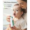 imageGROWNSY Nasal Aspirator for Baby Baby Nose Sucker Pro with 3 Soft Silicone Tips Adjustable Suction Electric Nose Suction for Baby Builtin Music ampamp Light SoothingGreen