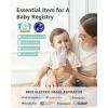 imageGROWNSY Nasal Aspirator for Baby Baby Nose Sucker Pro with 3 Soft Silicone Tips Adjustable Suction Electric Nose Suction for Baby Builtin Music ampamp Light SoothingPurple
