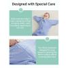imageGROWNSY Transitional Swaddle Sleep Sack 36 Months 100 Cotton Starfish Design Baby Swaddle Sack DualZipper for Easy Diaper Changes Proper Hip Development ampamp Openable Foot Button 1220lbs GreenBlue