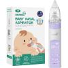 imageGROWNSY Nasal Aspirator for Baby Baby Nose Sucker Pro with 3 Soft Silicone Tips Adjustable Suction Electric Nose Suction for Baby Builtin Music ampamp Light SoothingPurple
