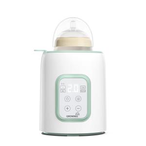 imageBottle Warmer GROWNSY 8in1 Fast Baby Milk Warmer with Timer for Breastmilk or Formula Accurate Temperature Control with Defrost Sterilizing Keep Heat Baby Food Jars FunctionGreen